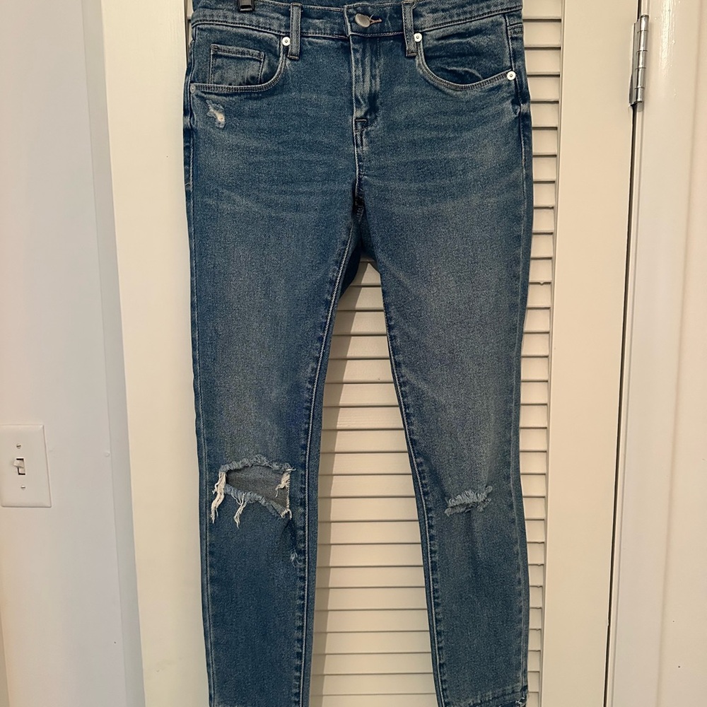 Blank NYC Blue Distressed Skinny Jeans